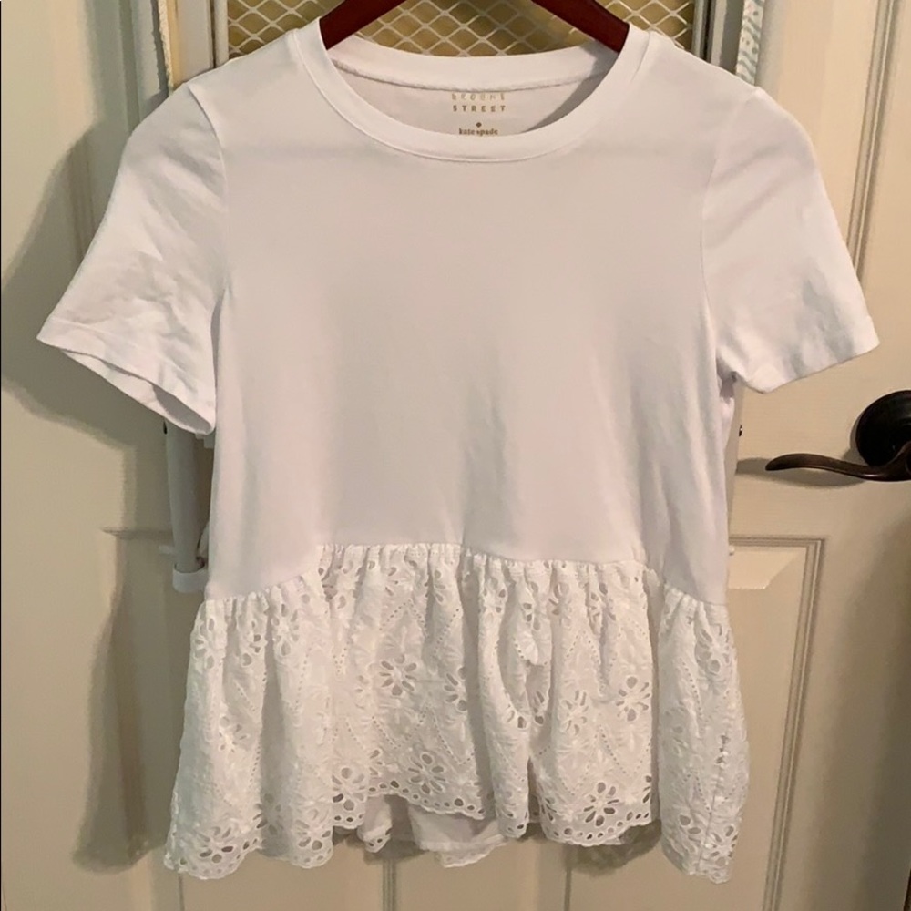 Kate spade peplum blouse.